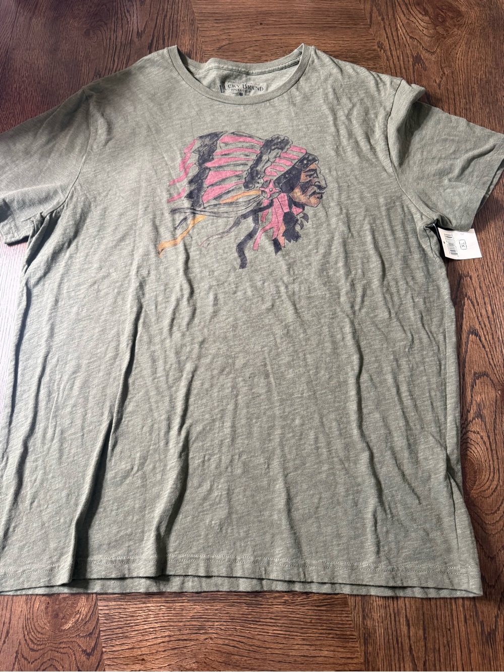 Lucky Brand Olive Green Knit Top Men XL